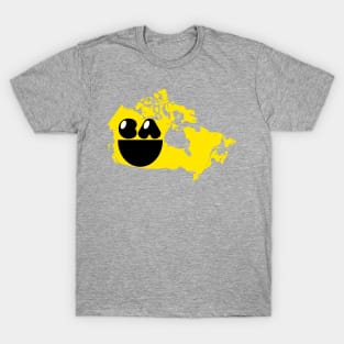 Canada Happy Places and Faces - Canada Smiling Face T-Shirt